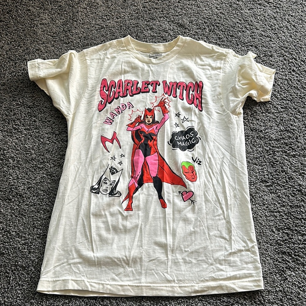 Marvel Women’s Cream Scarlet Witch T-Shirt